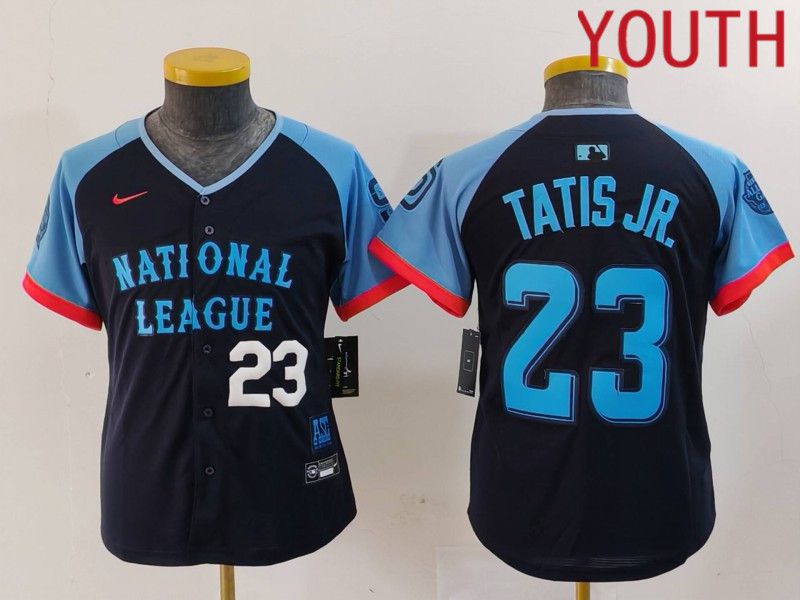 Youth San Diego Padres #23 Tatis jr Blue All star 2024 Nike MLB Jersey style 2